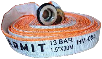 Fire Hose Canvas HARMIT 13 Bar 1.5 inch x 30 Meter Machino